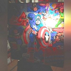 Captain America metallic wall picture